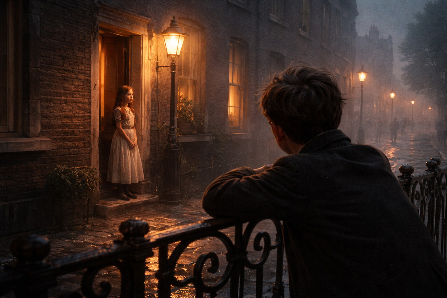 twilight encounter in Dublin, Ireland